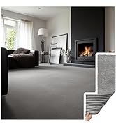 Matace Athena Series Plush Removable Carpet Tiles - 10x40" 8 Planks (21.52 sqft) | Ultra Soft, Hi...
