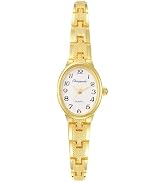 Avaner Women's Gold Bracelet Watches: Ladies Gold Silver Classic Oval Face Adjustable Stainless S...