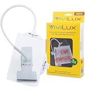 ViviLux Optical Grade 3X Magnifier with Light, 1200 Lumen, Rechargeable LED Craft Light, Wide Mou...