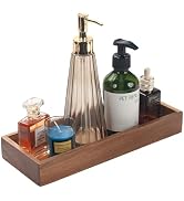 Bathroom Vanity Tray, Bathroom Tray for Counter, Acacia Wood Toilet Tank Tray for Organizing and ...