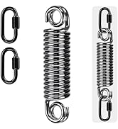 SELEWARE Heavy Duty Bag Spring for Punching Bag - Chrome Plated with Secure Closed-Loop Design fo...