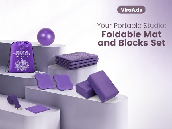 All-in-One Yoga Kit: Complete set for yoga & Pilates. Everything you need to start your journey.