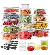 52 Pcs Food Storage Containers with Lids Airtight (26 Containers & 26 Lids) - Leakproof Meal-Prep...