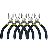 BOOSDEN Mini Lineman's Pliers, 5 Pack, 5 Inch High Leverage Cutting Pliers, Side Cutter Linesman ...