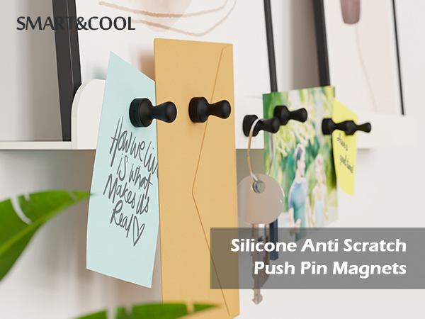 Silicone Push Pin Magnets