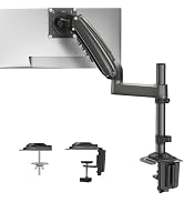 HUANUO Single Monitor Arm, Adjustable Desk Mount for 13-34 inch Screens, Holds 19.8lbs, 22.44 inc...