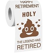 Retirement Toilet Paper Gift for Men and Women Roll Prank Funny Retired Gifts Novelty Toilet Pape...
