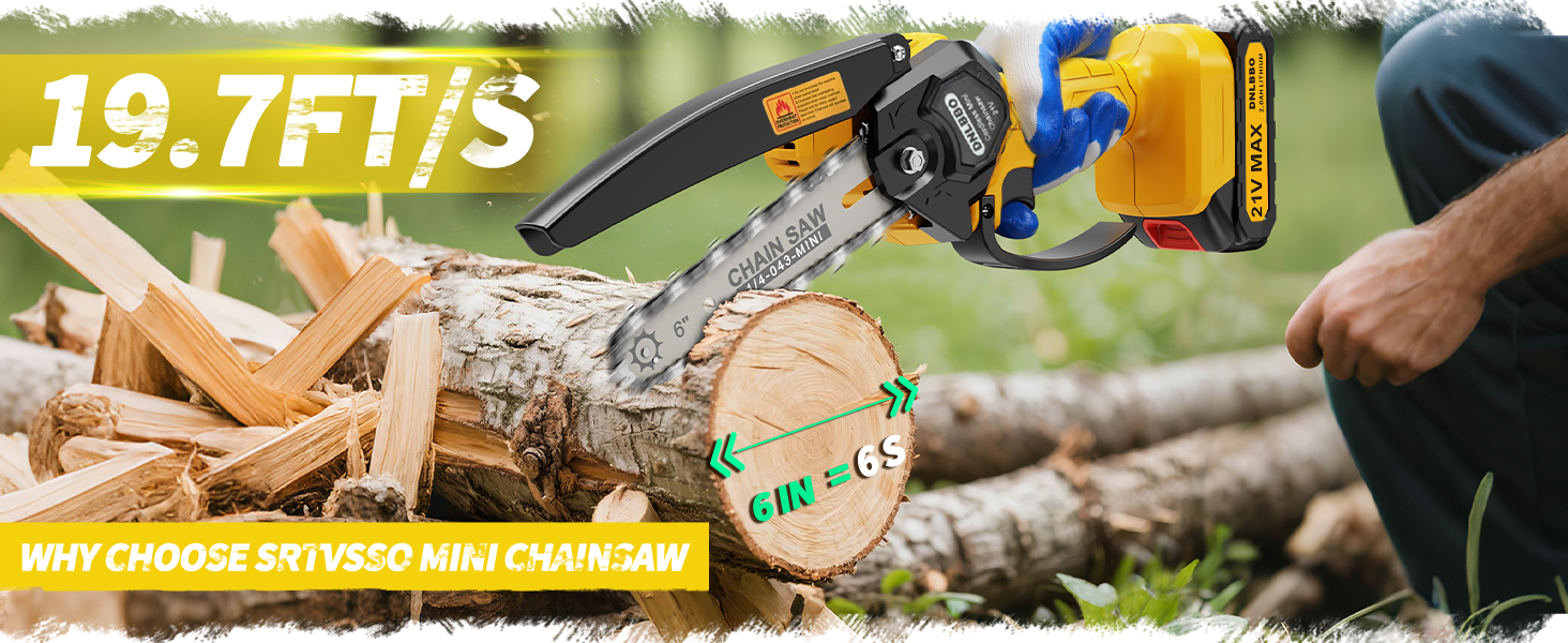 mini chainsaw cordless