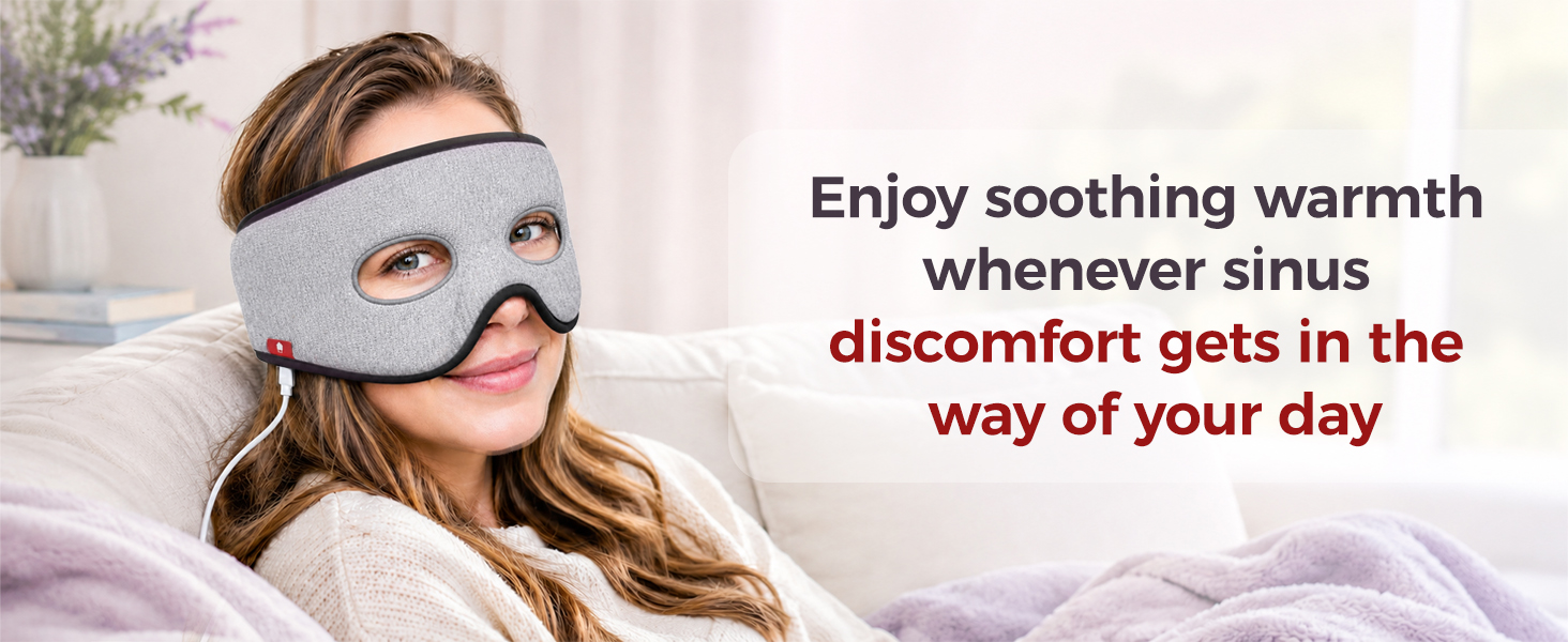 sinus relief heated face mask