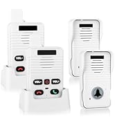 Wireless Doorbell System & Full Duplex Intercom Doorbell Wireless Hands-Free Waterproof Wireless ...