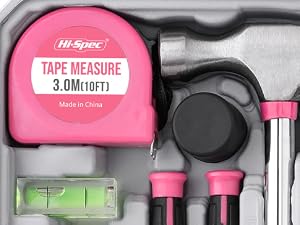 Hi-Spec Pink 4V Electric Ladies Screwdriver Tool Kit Set