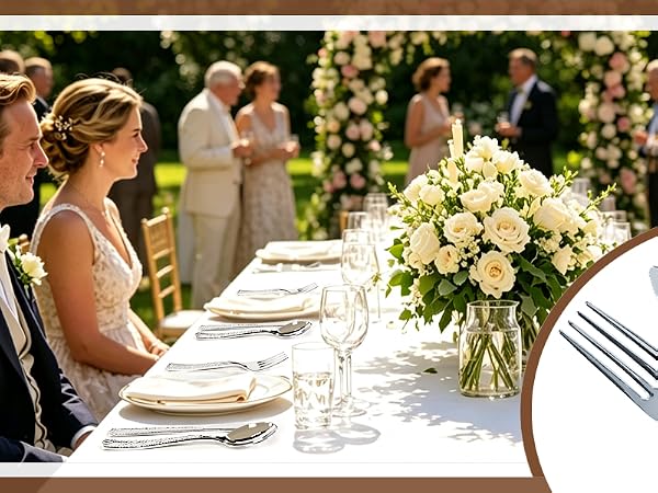 120 Pcs Disposable Cutlery Set