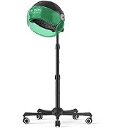 TASALON Professional Ionic Hooded 1875W Hair Dryer with 3 Temperature Settings, Transparent Glitt...
