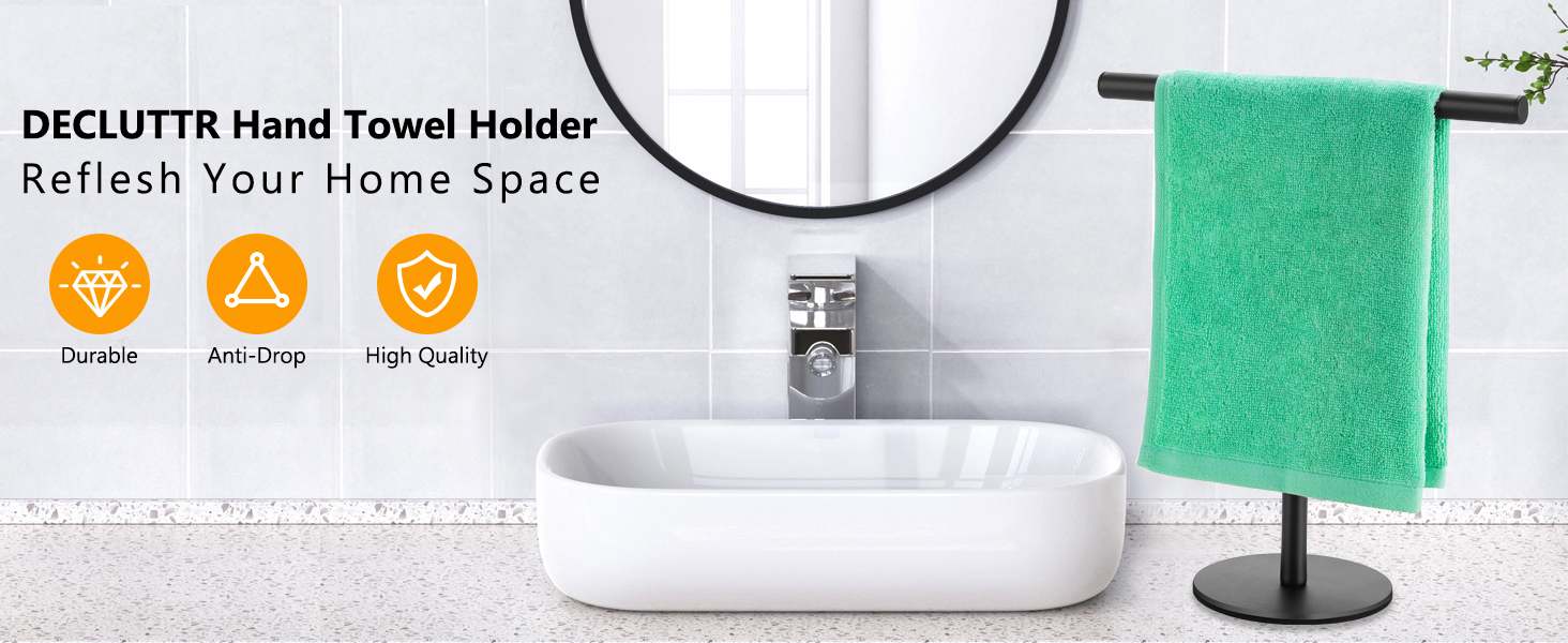 freestanding towel rack