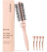 AIMIKE Round Brush for Blow Out, Rose Luxe Round Hair Brush w/Nano Thermal Ceramic Tech, Small Ro...
