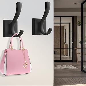 matte black coat hooks for mudroom
