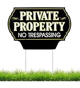 Signs Authority - Private Property No Trespassing Sign - Durable - Protect Your Home, Safety and ...