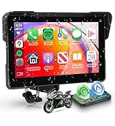 Motorcycle CarPlay Screen 7 Inch Portable Wireless Carplay Android Auto for Motorbike IP68 Waterp...