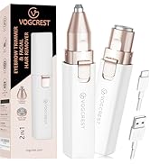 Eyebrow - Facial Hair Remover Women: Electric Portable 2 in 1 Face Shaver and Eyebrow Trimmer - R...
