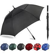 ZDSSM Automatic Open Golf Umbrella, 54/62/68/72 inch Extra Large Oversize Double Canopy Vented St...