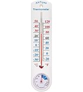 Outdoor Indoor Hygrometer Thermometer, Humidity Monitor, Temperature Humidity Gauge Meter with Ce...