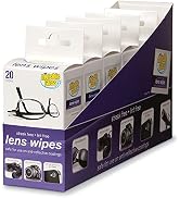 Invisible Glass 90102-6PK Lens Cleaning Wipes Perfect for Cleaning Eyeglasses, Sunglasses, Camera...