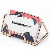 Business Card Holder,Minimalist Geometric Metal Card Display Stand,Vertical Desktop Name Card Org...