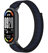 OUTPUTBT Watch Band with Metal Adatper for Xiaomi Smart Band 10/9/8 Replacement Strap Nylon Sport...