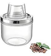 LNTJOQXBM Airtight Coffee Bean Container, Cereal Containers with Pour Spout, Clear Vacuum Storage...