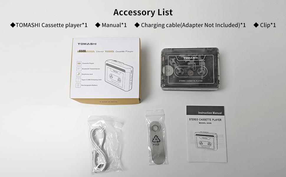 Portable cassette player