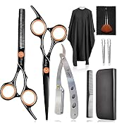 Professional Hair Cutting Scissors Set, Fcysy Hair Scissors Texturizing Shears Kit, Hair Cutting ...