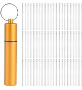 GarfxG 120 Pcs Straight Beading Needles for Jewelry Making, Size 10-0.018 * 2.16In Length, Fine T...