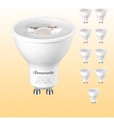 DEWENWILS 10-Pack GU10 LED Bulb Dimmable Replacement for Track Lighting | 5000K Daylight, 500LM, ...