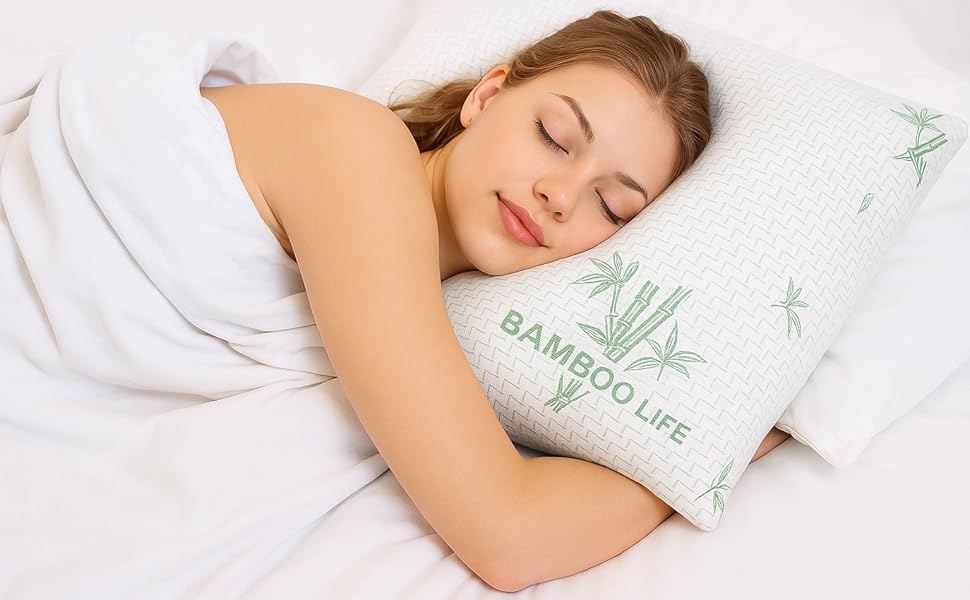 cooling memory foam pillow queen king size