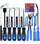 Keze 17 Pcs Hook and Pick Set Auto Trim Removal Tool Kit,Clip Plier Remover Tool Gasket Scraper T...