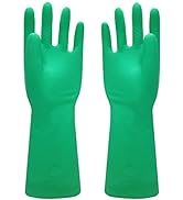 ROYAKI Nitrile Chemical Resistant Gloves, 13'' Latex Rubber Free Household Gloves, Resist Acid, A...