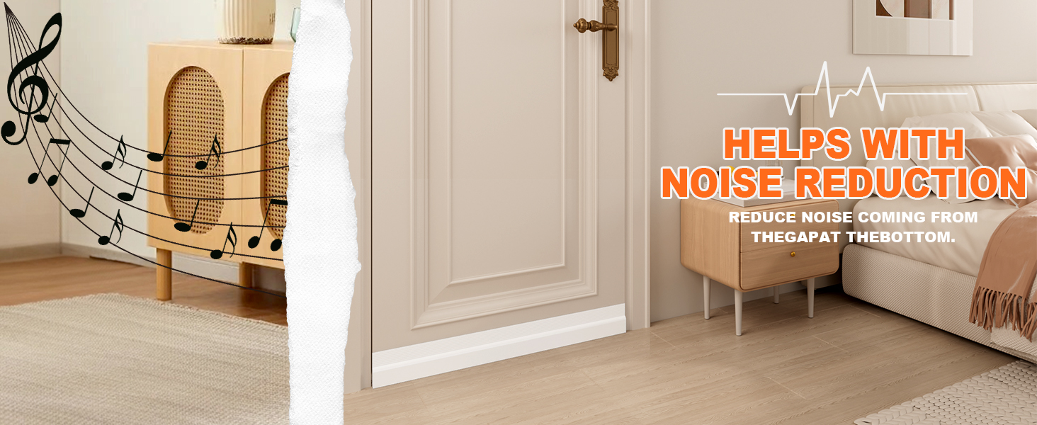 OXRQ Door Draft Stopper for Bottom of Door Applies in Autumn-Block Draft and Falling leaves
