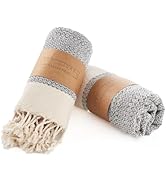 BAY LAUREL Turkish Hand Towel – Pack of 2 | Soft & Absorbent Decorative Towels for Bathroom, Hand...
