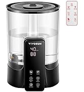 VIVOSUN 6L 2-in-1 Cool & Warm Mist Ultrasonic Humidifier with Essential Oil Box & Remote Control ...