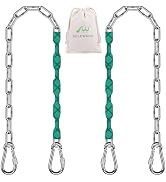 SELEWARE 2 Pcs 65" Heavy Duty Swing Chains, 1000LB Capacity Stainless Steel Hanging Chains with 4...