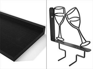 wine shelf