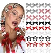 STGDAK 36 Pcs Star Hair Clips Cute Mini Bow Hair Ribbon Alligator Clip Star Snap Barrettes Kawaii...