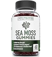 Irish Sea Moss Gummies - 3000MG - Formulated with Irish Sea Moss, Bladderwrack & Burdock Root. Ri...