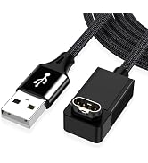 AGVEE 2 Pack 1.5ft Charger for Garmin Watch, L-Shape Zero Gap Charging Cable for Fenix, Forerunne...
