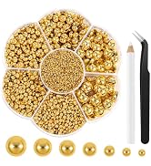 BOUBONI 6800 Pcs Flatback Pearls Kits 2/3/4/5/6/8/10mm Half Round Pearls for Crafts with Pickup P...