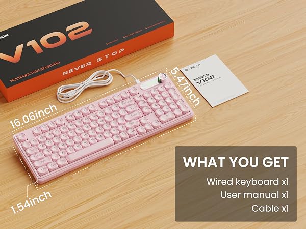 keyboard pink