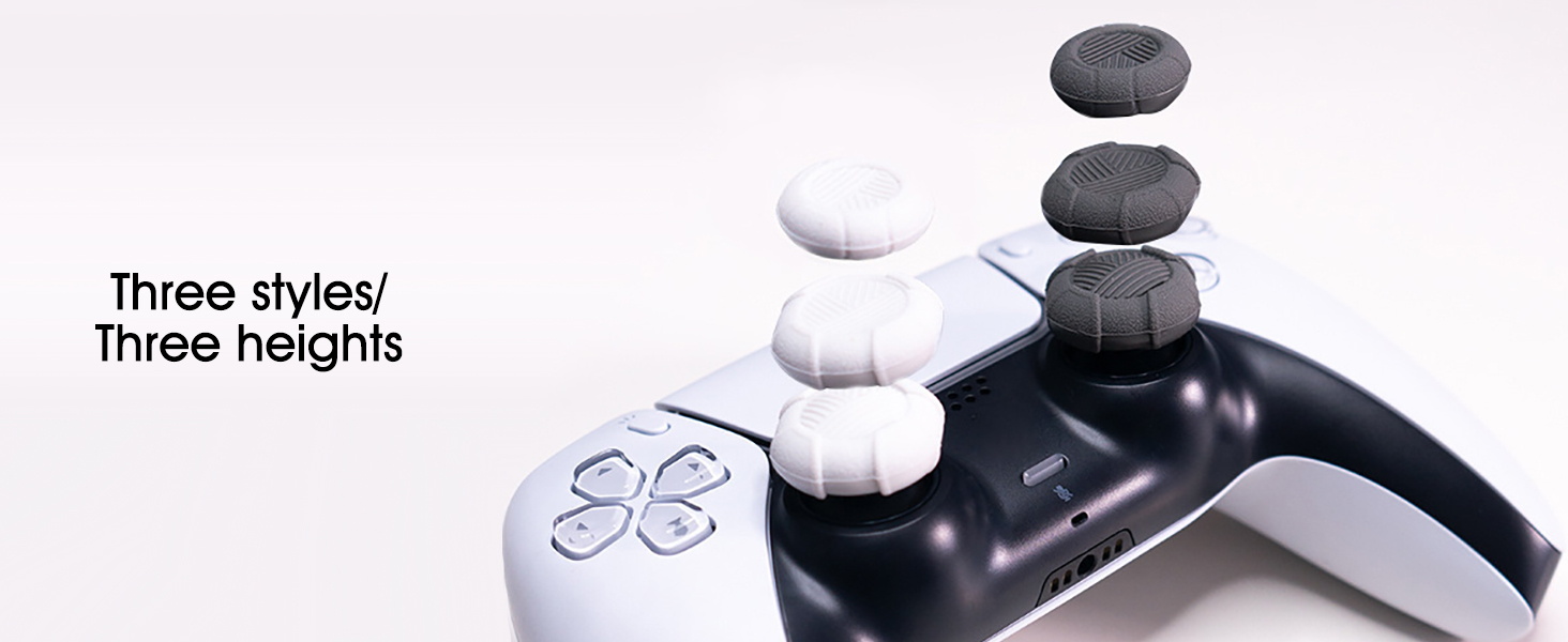 Cute PS5 PS4 Xbox One Switch Pro Controller Steam Deck Thumb Grips Caps Glitter Flower