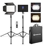 Lume Cube Studio Panel 2-Point Lighting Kit | Edge Lit LED Bicolor Light Panels 3200k - 5600k | R...
