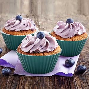 Silicone baking cup application