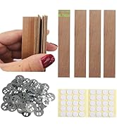30 pcs 5.1in x 0.76in Wooden Wicks for Candle Making Natural Candle Wood Wicks Candle Cores for D...